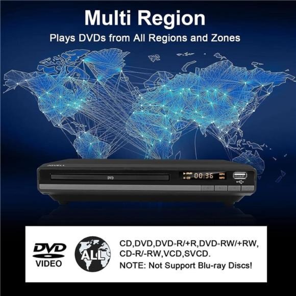 CD DVD Player for TV With HDMI and RCA Cable Included HD 1080P NEW - Picture 2 of 7